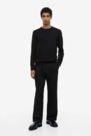 Slim Fit Pullover aus feinem Baumwollstrick
